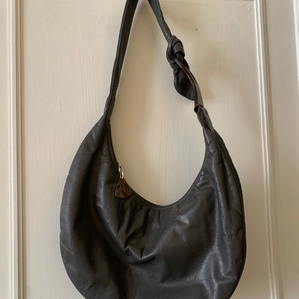 Vintage Morris Moskowitz leather satchel shoulder bag